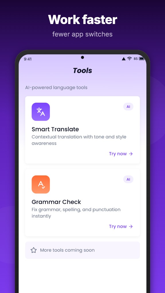 Global Translator Pro: English to Chinese translation with speaker and copy actions